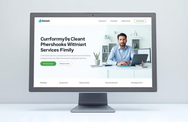 Screenshot of a corporate website homepage