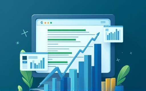 Search engine results page with charts